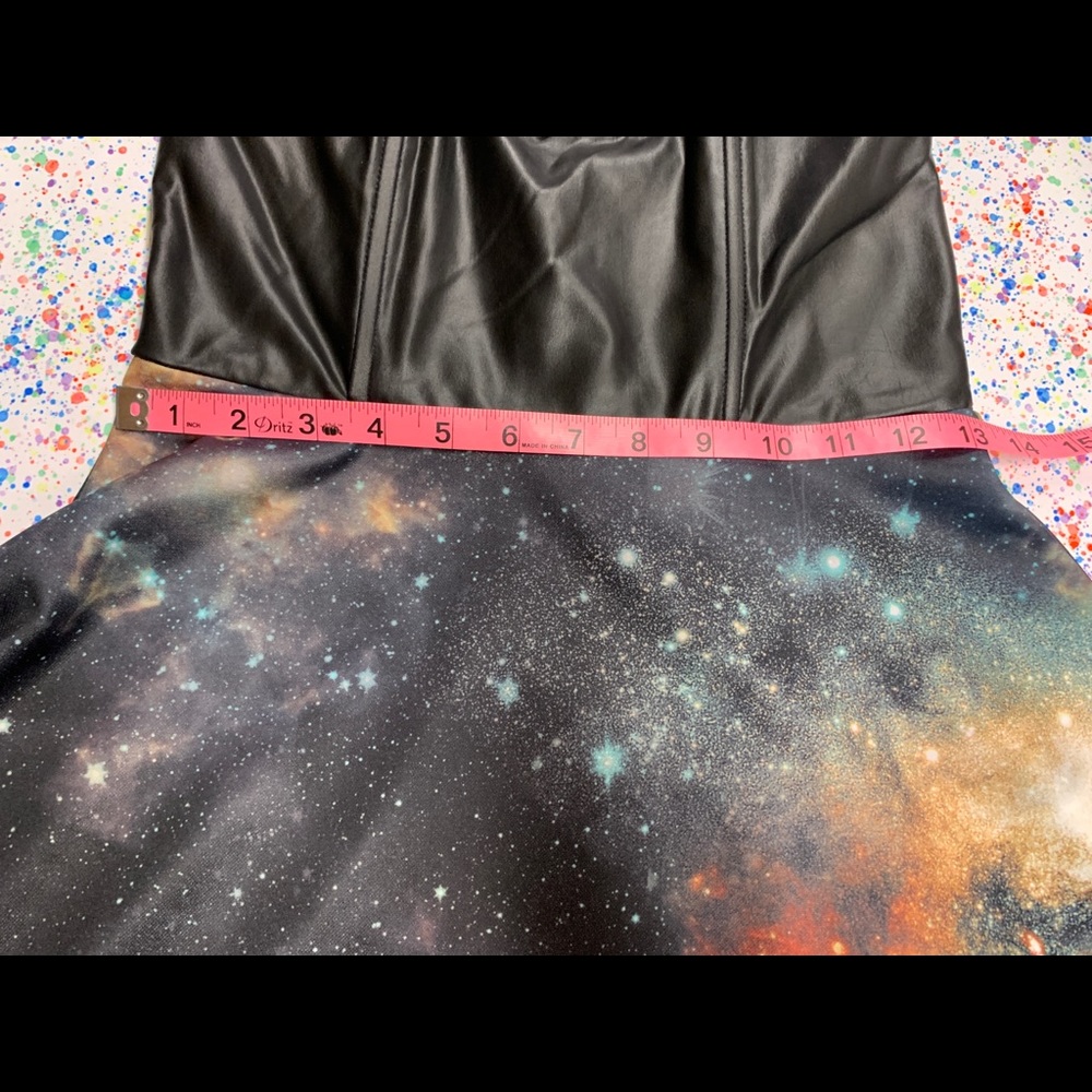 TicToc galaxy print strapless dress size medium - Picture 4 of 10